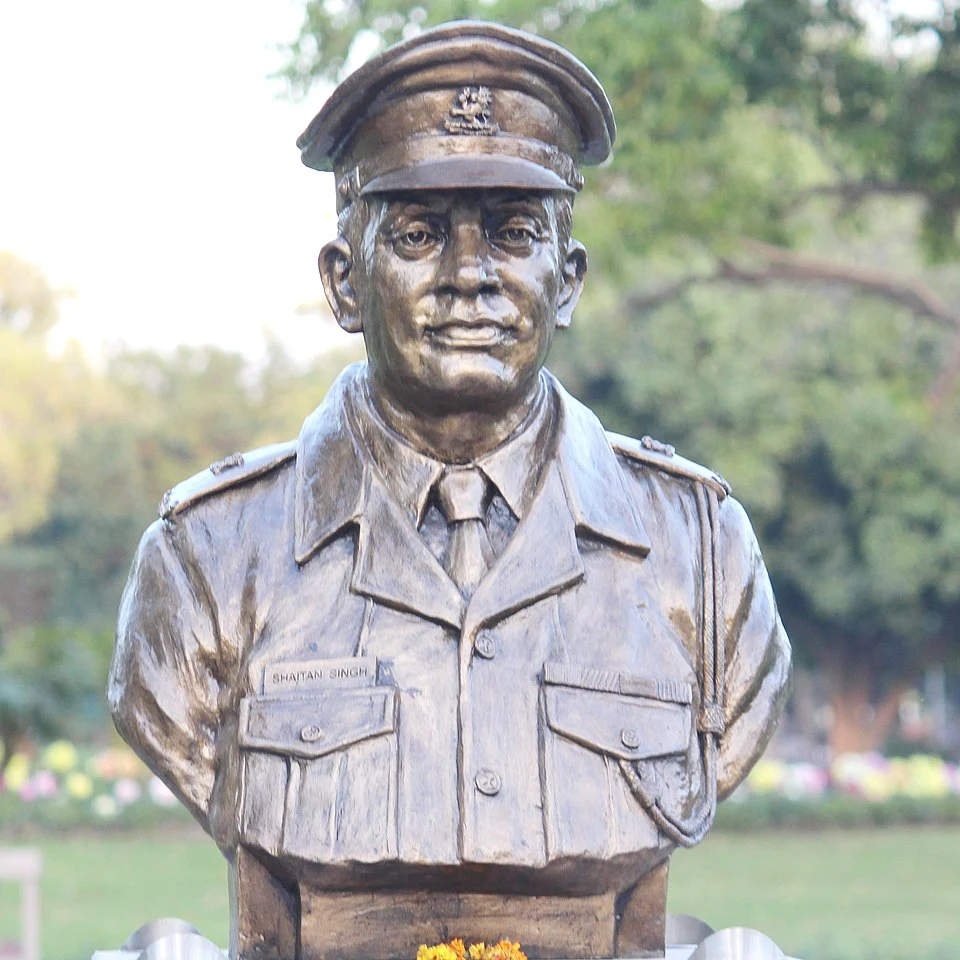 Teaser from 120 Bahadur image shown a statue of Major Shaitan Singh Bhati